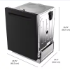 Lave-Vaisselle Encastrable de 24" Ultra Silencieux 49dBA en Noir Kenmore ( KKDW2RPH-49B )