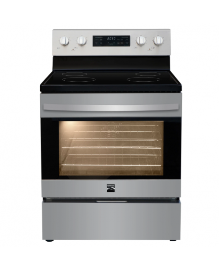 Cuisinière Électrique à Convection Véritable de 30" / 5 pi³ avec Friteuse à Air en Acier Inoxydable Kenmore ( KKFTR4.8SS )