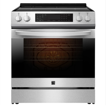 Cuisini&egrave;re &Eacute;lectrique &agrave; Induction et Convection V&eacute;ritable de 30" / 5 pi&sup3; avec Friteuse &agrave; Air en Acier Inoxydable Kenmore ( KKIRV2-5.0CAF-SS )
