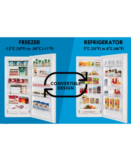 Réfrigérateur / Congélateur Convertible Vertical de 21 pi³ Blanc Kenmore ( KKUF21-W-HO )