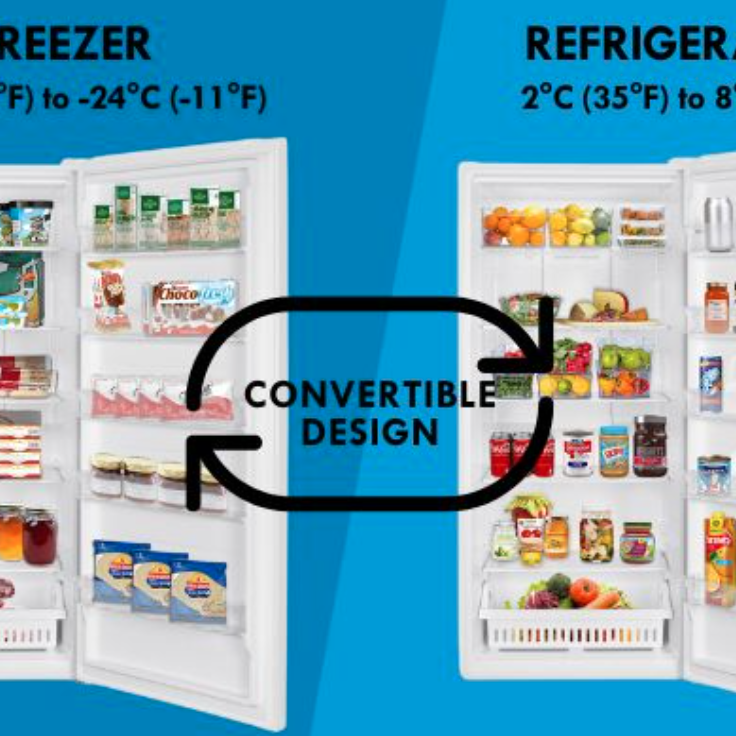 Réfrigérateur / Congélateur Convertible Vertical de 21 pi³ Blanc Kenmore ( KKUF21-W-HO )