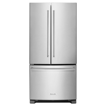 R&eacute;frig&eacute;rateur &agrave; Portes Fran&ccedil;aises de 22.1 pi&sup3; / 33" en Acier Inoxydable KitchenAid ( KRFF302ESS )