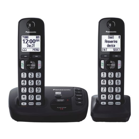 Téléphone sans-fil 2 combinés avec répondeur 6.0 Panasonic ( KX-TGD222C )