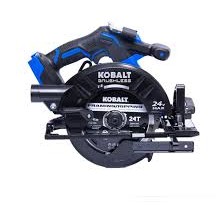 Scie Circulaire 24 V Sans Fil et Moteur Sans Balai 7 1/4" *PRODUIT NEUF* XTR MAX Kobalt ( KXCS 124B-03 )