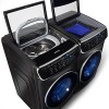 Ensemble Laveuse &agrave; chargement Frontal de 6.9 pi&sup3; + S&eacute;cheuse &eacute;lectrique de 7.5 pi&sup3; Flex Dry en acier inoxidable noir Samsung ( WV60M9900AV / DVE60M9900V )