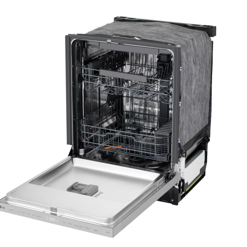 Lave-Vaisselle Encastrable FlushFit de 24" / 46 dBA avec 3e Panier en Acier Inoxydable LG ( LDNPQ445S )