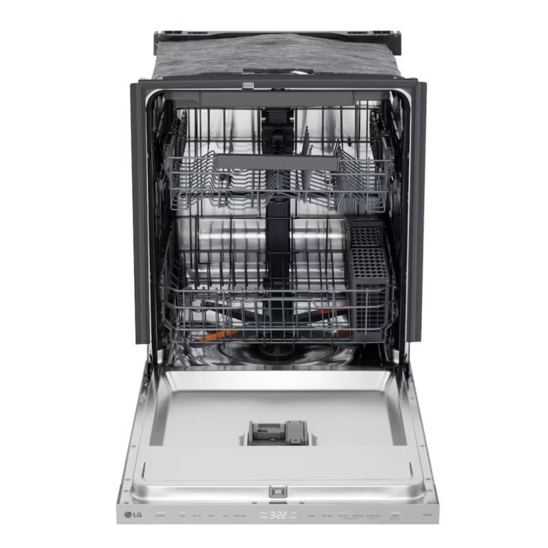 Lave-Vaisselle Encastrable FlushFit de 24" / 46 dBA avec 3e Panier en Acier Inoxydable LG ( LDNPQ445S )