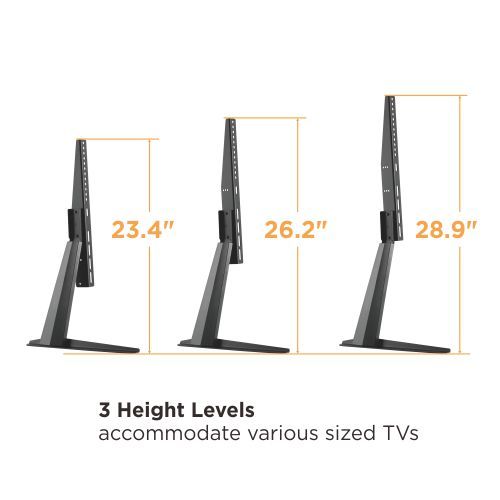 Support TV de Table R&eacute;glable de Style Minimaliste pour T&eacute;l&eacute;viseurs &agrave; &Eacute;cran Plat de 32" &agrave; 70" DJ Style ( LDT03-21L )