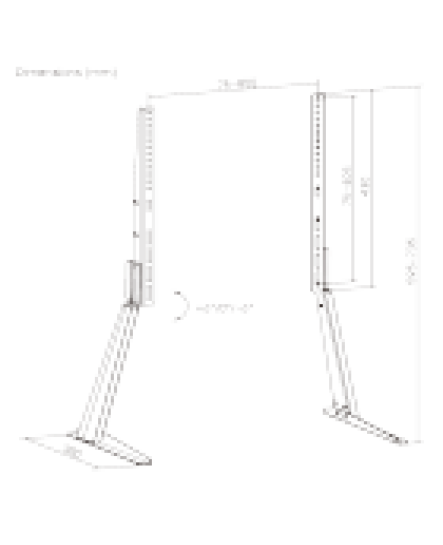 Support TV de Table Réglable de Style Minimaliste pour Téléviseurs à Écran Plat de 32" à 70" DJ Style ( LDT03-21L )