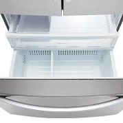 R&eacute;frig&eacute;rateur &agrave; portes fran&ccedil;aises de 36" / 28 pi&sup3; Wi-Fi SmartThinQ en Acier Inoxydable LG ( LFXS28566S )