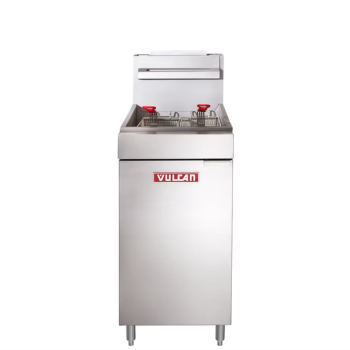 Friteuse Commerciale au Gaz Naturel 30" / 50 lb en Acier Inoxydable Vulcan (LG400-2)