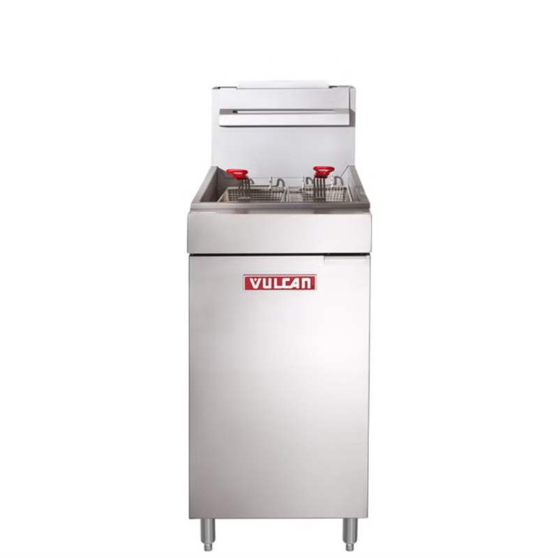 Friteuse Commerciale au Gaz Naturel 30" / 50 lb en Acier Inoxydable Vulcan (LG400-2)