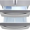 R&eacute;frig&eacute;rateur &agrave; porte fran&ccedil;aise de 36" / 26.9 pI&sup3; avec tiroirs de cong&eacute;lation doubles en acier inoxydable r&eacute;sistant aux taches LG ( LMWS27626S )