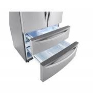 R&eacute;frig&eacute;rateur &agrave; porte fran&ccedil;aise de 36" / 26.9 pI&sup3; avec tiroirs de cong&eacute;lation doubles en acier inoxydable r&eacute;sistant aux taches LG ( LMWS27626S )