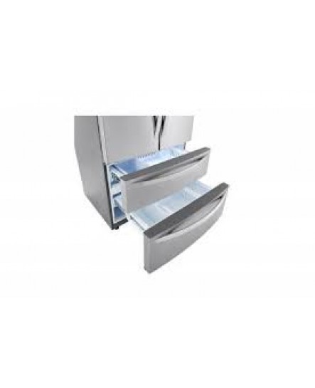 Réfrigérateur à porte française de 36" / 26.9 pI³ avec tiroirs de congélation doubles en acier inoxydable résistant aux taches *PRODUIT NEUF* LG ( LMWS27626S )