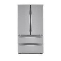 R&eacute;frig&eacute;rateur &agrave; porte fran&ccedil;aise de 36" / 26.9 pI&sup3; avec tiroirs de cong&eacute;lation doubles en acier inoxydable r&eacute;sistant aux taches *PRODUIT NEUF* LG ( LMWS27626S )
