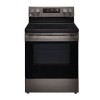 Cuisini&egrave;re &eacute;lectrique 5 &eacute;l&eacute;ments &Agrave; Convection et Friture air de 6,3 pi&sup3; /30 po en Acier Inoxydable Noir de LG ( LREL6323D )