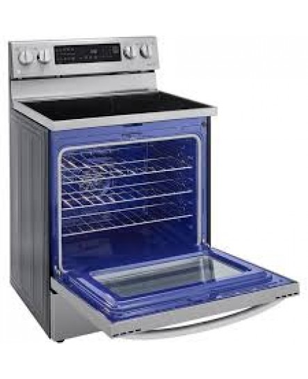 Cuisinière Électrique à Surface en Vitrocéramique de 30" avec Four à Convection 6,3 pi³ en Acier Inoxydable LG ( LREL6325F )