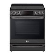 Cuisini&egrave;re &Eacute;lectrique Intelligente avec Air Fry en Acier Inoxydable Noir *PRODUIT NEUF* LG ( LREL6337D )