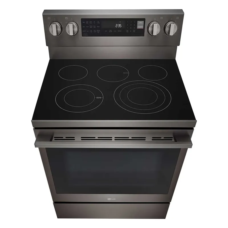 Cuisini&egrave;re &Eacute;lectrique Intelligente 30" / 6,3 pi&sup3; &agrave; Convection ProBake & Air Sous Vide en Acier Inoxydable Noir LG ( LREN6325ZE )