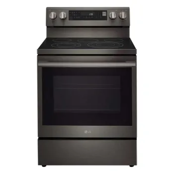 Cuisini&egrave;re &Eacute;lectrique Intelligente 30" / 6,3 pi&sup3; &agrave; Convection ProBake & Air Sous Vide en Acier Inoxydable Noir LG ( LREN6325ZE )