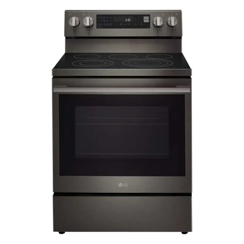 Cuisini&egrave;re &Eacute;lectrique Intelligente 30" / 6,3 pi&sup3; &agrave; Convection ProBake & Air Sous Vide en Acier Inoxydable Noir LG ( LREN6325ZE )