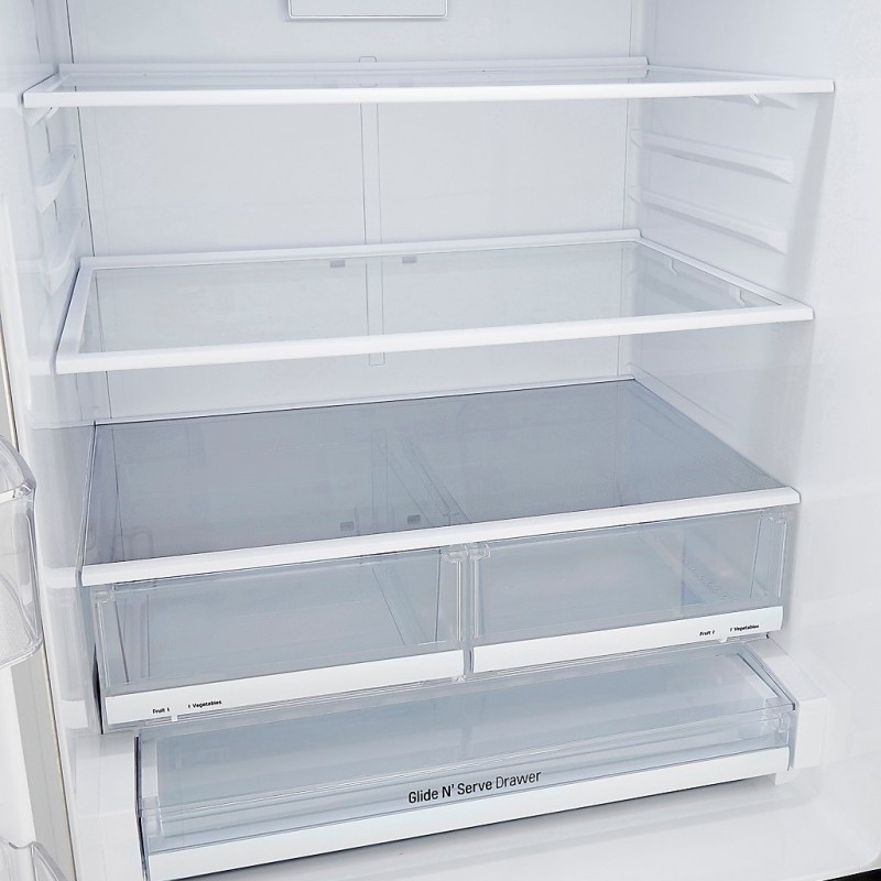 R&eacute;frig&eacute;rateur de 25 pi&sup3; / 33 pouces &agrave; portes fran&ccedil;aises r&eacute;sistant aux taches en Acier Inoxydable Noir LG ( LRFCS2503D )