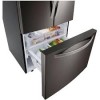 R&eacute;frig&eacute;rateur de 25 pi&sup3; / 33 pouces &agrave; portes fran&ccedil;aises r&eacute;sistant aux taches en Acier Inoxydable Noir LG ( LRFCS2503D )