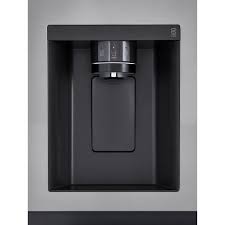 R&eacute;frig&eacute;rateur C&ocirc;te &agrave; C&ocirc;te de 27 pi&sup3; avec Distributeur Smooth Touch et Porte R&eacute;frig&eacute;rante+ Argent Platine LG ( LRSXS2706V )