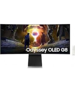 Moniteur de Jeu Odyssey G8 OLED Incurvé 34" G-Sync/FreeSync Argent Samsung ( LS34DG850SNXZC )