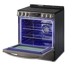 Cuisini&egrave;re &Eacute;lectrique Encastrable &agrave; 5 &eacute;l&eacute;ments Four &agrave; Convection et Friture &agrave; Air de 6,3 pi&sup3; / 30 po en Acier Inoxydable Noir LG ( LSEL6333D )