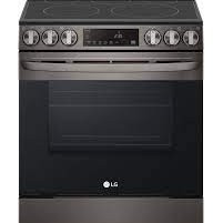 Cuisini&egrave;re &Eacute;lectrique Encastrable &agrave; 5 &eacute;l&eacute;ments Four &agrave; Convection et Friture &agrave; Air de 6,3 pi&sup3; / 30 po en Acier Inoxydable Noir LG ( LSEL6333D )