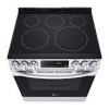 Cuisini&egrave;re &Eacute;lectrique Encastrable &agrave; 5 &eacute;l&eacute;ments Four &agrave; Convection et Friture &agrave; Air de 6,3 pi&sup3; / 30 po en Acier Inoxydable LG ( LSEL6333F )