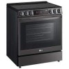 Cuisini&egrave;re &Eacute;lectrique Encastrable 5 &eacute;l&eacute;ments Four &agrave; Convection et Friture &agrave; Air de 6,3 pi&sup3; / 30 po en Acier Inoxydable Noir LG ( LSEL6335D )