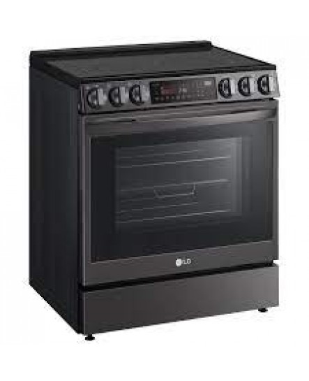 Cuisinière Électrique Encastrable 5 éléments Four à Convection et Friture à Air de 6,3 pi³ / 30 po en Acier Inoxydable Noir LG ( LSEL6335D )