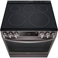 Cuisini&egrave;re &Eacute;lectrique Encastrable 5 &eacute;l&eacute;ments Four &agrave; Convection et Friture &agrave; Air de 6,3 pi&sup3; / 30 po en Acier Inoxydable Noir LG ( LSEL6335D )