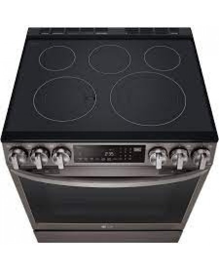 Cuisinière Électrique Encastrable 5 éléments Four à Convection et Friture à Air de 6,3 pi³ / 30 po en Acier Inoxydable Noir LG ( LSEL6335D )