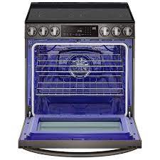 Cuisini&egrave;re &Eacute;lectrique Encastrable 5 &eacute;l&eacute;ments Four &agrave; Convection et Friture &agrave; Air de 6,3 pi&sup3; / 30 po en Acier Inoxydable Noir LG ( LSEL6335D )