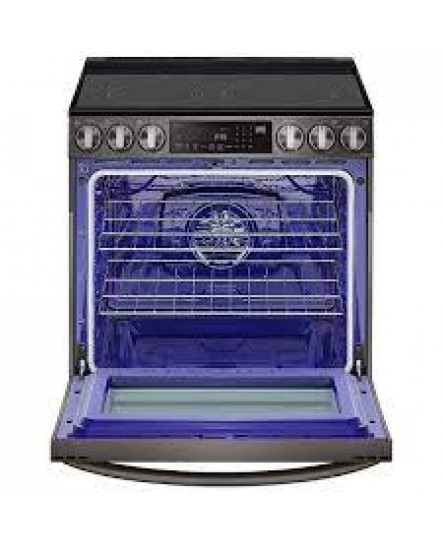 Cuisinière Électrique Encastrable 5 éléments Four à Convection et Friture à Air de 6,3 pi³ / 30 po en Acier Inoxydable Noir LG ( LSEL6335D )