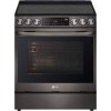 Cuisini&egrave;re &Eacute;lectrique Encastrable 5 &eacute;l&eacute;ments Four &agrave; Convection et Friture &agrave; Air de 6,3 pi&sup3; / 30 po en Acier Inoxydable Noir LG ( LSEL6335D )