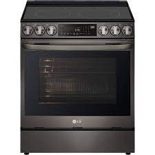 Cuisini&egrave;re &Eacute;lectrique Encastrable 5 &eacute;l&eacute;ments Four &agrave; Convection et Friture &agrave; Air de 6,3 pi&sup3; / 30 po en Acier Inoxydable Noir LG ( LSEL6335D )