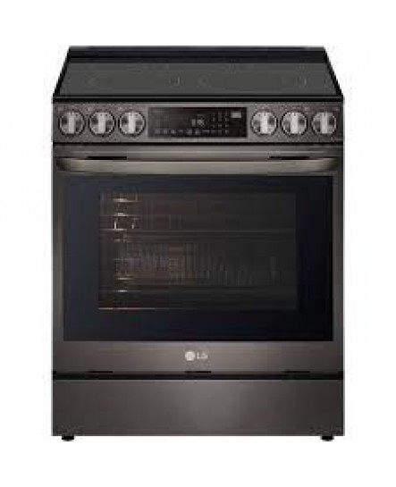 Cuisinière Électrique Encastrable 5 éléments Four à Convection et Friture à Air de 6,3 pi³ / 30 po en Acier Inoxydable Noir LG ( LSEL6335D )