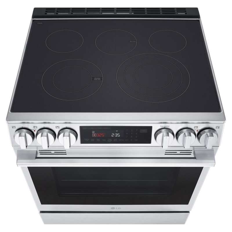 Cuisini&egrave;re Encastrable de 6,3 pi&sup3; / 30" &agrave; Convection ProBake - Instaview - AirFry - Technologie Air Sous Vide en Acier Inoxydable LG ( LSIL6337XE )