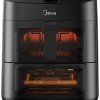 Friteuse &agrave; Air &agrave; Double Paniers Fonctions 8 en 1 de 11 Litres Midea ( MAD113MCAF )