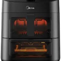 Friteuse &agrave; Air &agrave; Double Paniers Fonctions 8 en 1 de 11 Litres Midea ( MAD113MCAF )