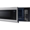 Four &agrave; Micro-Ondes &agrave; Hotte Int&eacute;gr&eacute;e "Profil Bas" de 1,1 pi&sup3; / 400 CFM en Acier Inoxydable Samsung ( ME11A7510DS )