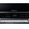 Four à micro-ondes à hotte intégrée de 2,1 pi³ avec technologie Smart Multi Sensor en Acier inoxidable Noir Samsung ( ME21H706MQG )
