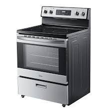 Cuisini&egrave;re Autoportante &agrave; Surface de Cuisson Lisse de 30" / 5,1 pi&sup3; en Acier Inoxydable Midea ( MER30B12ASSC )