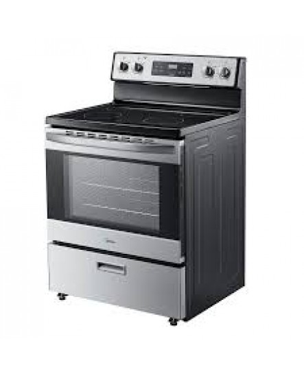 Cuisinière Autoportante à Surface de Cuisson Lisse de 30" / 5,1 pi³ en Acier Inoxydable Midea ( MER30B12ASSC )