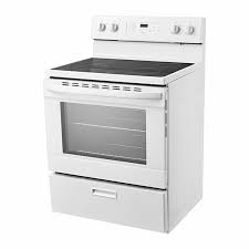 Cuisini&egrave;re Autoportante &agrave; Surface de Cuisson Lisse de 30" / 5,1 pi&sup3; Blanche Midea ( MER30B12AWWC )